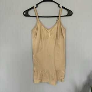 Maidenform Shapewear Stretchy Camisole Tank Top Women's Plus Size 1X Light Beige